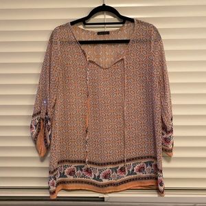 Nordstrom patterned tunic, size small